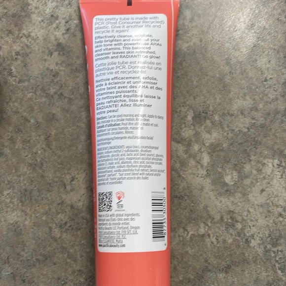 Pacifica GLOW BABY brightening face wash- only 1/3rd used. - Picture 2 of 2